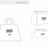 Стул пластиковый Snow желтый 520х560х830 мм