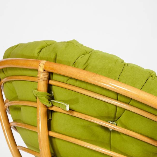 Кресло-качалка Папасан/Papasan (W 23/01 B) /с подушкой/ 115х78х104см, медовый, флок олива, 23 Honey (мед) Кресло-качалка Папасан/Papasan (W 23/01 B) /с подушкой/ 115х78х104см, медовый, флок олива, 23 Honey (мед)