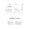 Стул пластиковый складной Compact темно-синий 435х470х775 мм