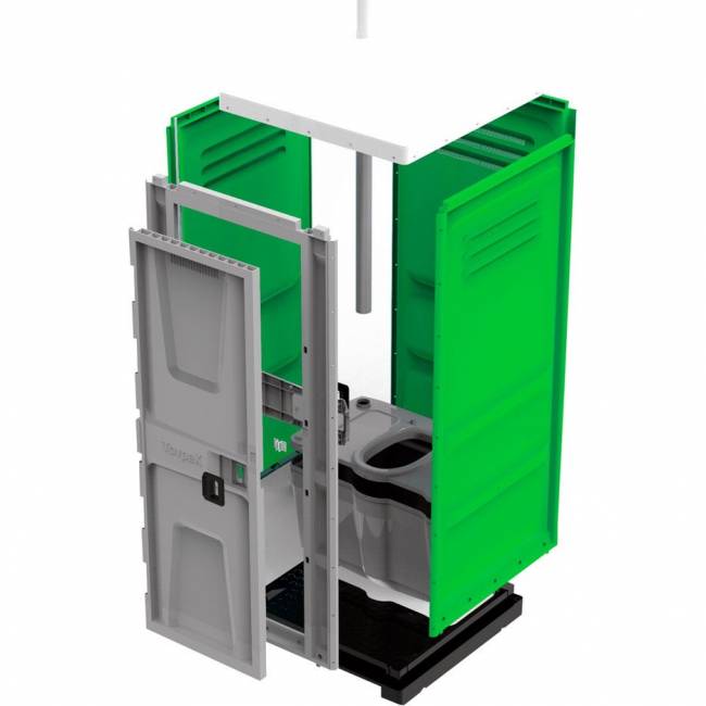 Туалетная кабина TOYPEK CityComfort, зелёный (собранная) Туалетная кабина TOYPEK CityComfort, зелёный (собранная)