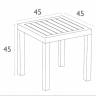 Столик пластиковый для лежака Ocean Side Table черный 450х450х450 мм Столик пластиковый для лежака Ocean Side Table черный 450х450х450 мм
