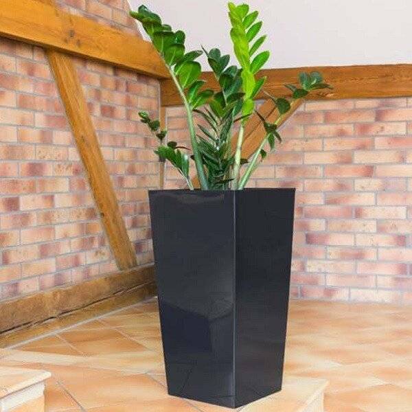 Кашпо для цветов "Prosperplast Urbi Square", антрацит, 49+21л