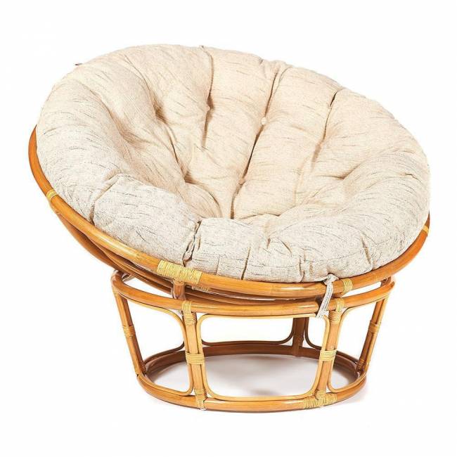 Кресло Папасан/Papasan (23/01 W) /с подушкой и ремешками/ диаметр подушки 129см, 115х101х104см, медовый, ткань старт Honey (мед) Кресло Папасан/Papasan (23/01 W) /с подушкой и ремешками/ диаметр подушки 129см, 115х101х104см, медовый, ткань старт Honey (мед)