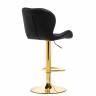 Барный стул Trio black / gold