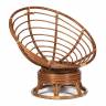 Кресло-качалка Папасан/Papasan (W 23/01 B) /с подушкой/ 115х78х104см, пекан орех, ткань старт Pecan (орех)