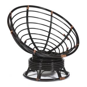 Кресло-качалка Папасан/Papasan (W 23/01 B) /без подушки/ 115х78х104см, античный черно-коричневый Antique brown (античный черно-коричневый)