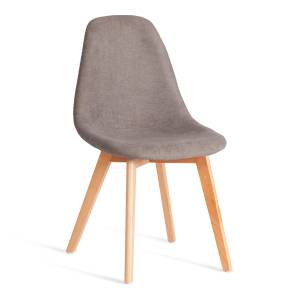 Стул Синди Софт/Cindy Soft (мод.C1021F1-1) фактурный велюр/дерево бук, 55х48х83см, серый/натуральный (Комплект из 4 шт.) серый фактурный велюр/дерево бук