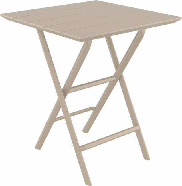 Стол пластиковый складной Helen Folding Table 60 бежевый 600х600х740 мм Стол пластиковый складной Helen Folding Table 60 бежевый 600х600х740 мм
