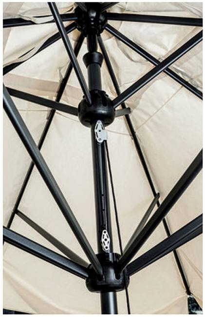 Зонт профессиональный телескопический 3.5х3.5 м Leonardo Telescopic антрацит, слоновая кость 3500х3500 мм Зонт профессиональный телескопический 3.5х3.5 м Leonardo Telescopic антрацит, слоновая кость 3500х3500 мм