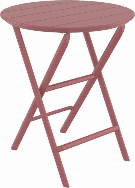 Стол пластиковый складной Helen Folding Table Ø60 марсала Ø600х740 мм Стол пластиковый складной Helen Folding Table Ø60 марсала Ø600х740 мм