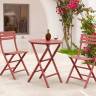 Стол пластиковый складной Helen Folding Table Ø60 марсала Ø600х740 мм Стол пластиковый складной Helen Folding Table Ø60 марсала Ø600х740 мм