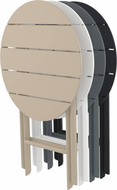 Стол пластиковый складной Helen Folding Table Ø60 марсала Ø600х740 мм Стол пластиковый складной Helen Folding Table Ø60 марсала Ø600х740 мм