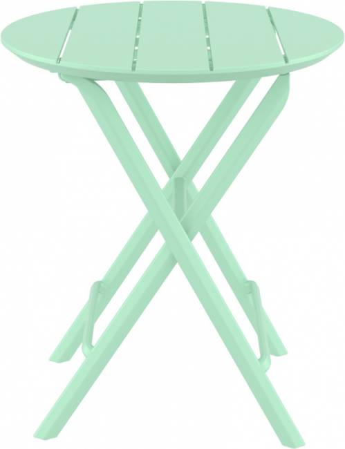 Стол пластиковый складной Helen Folding Table Ø60 опаловый зеленый Ø600х740 мм Стол пластиковый складной Helen Folding Table Ø60 опаловый зеленый Ø600х740 мм